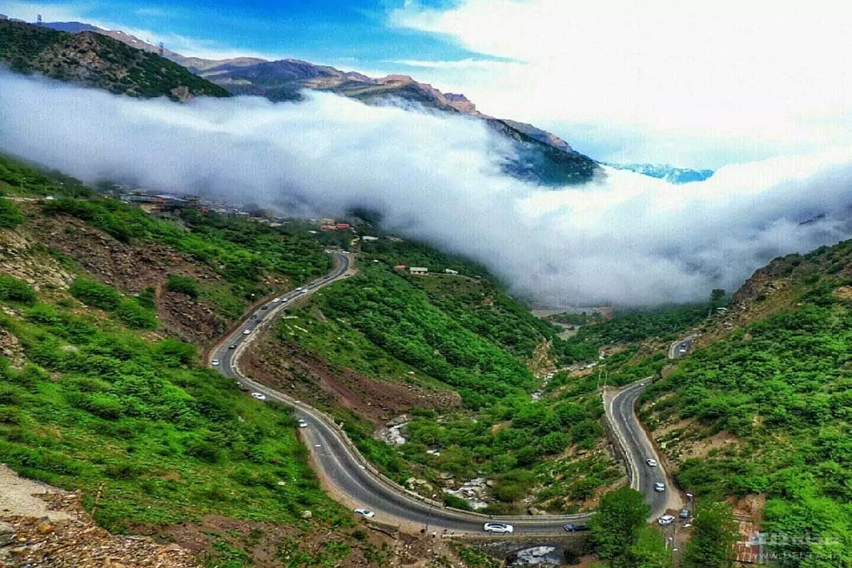 عکس جاده چالوس مسیر زیبای ایران